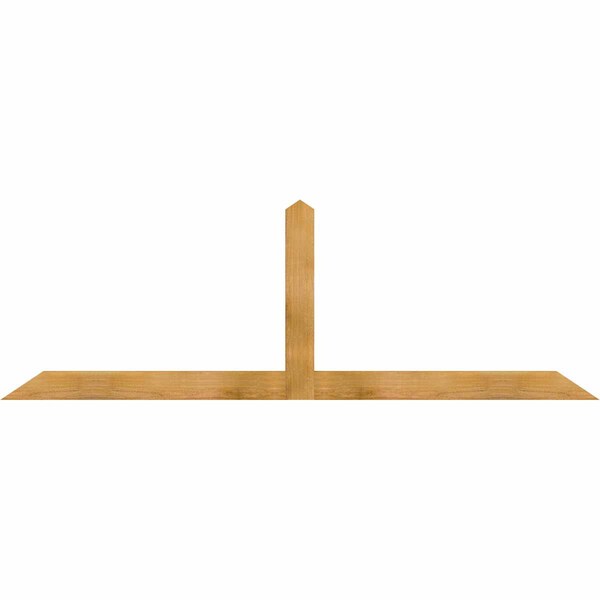 Ekena Millwork Portland Rough Sawn Timber Gable Bracket, Western Red Cedar, 84"W x 28"H x 2"D x 4"F, 8/12 Pitch GBW084X28X0204POR00RWR - main